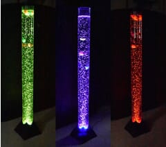 Colour Changing LED Bubble Tube - 120cm with Remote