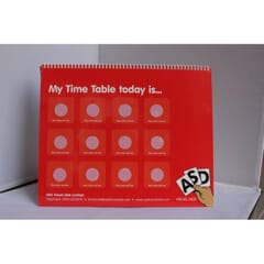 Now and Next TimeTable Tent Card