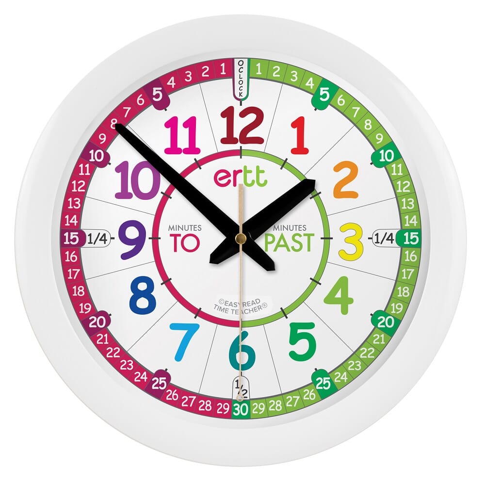 Rainbow Past & To Wall Clock - 29cm