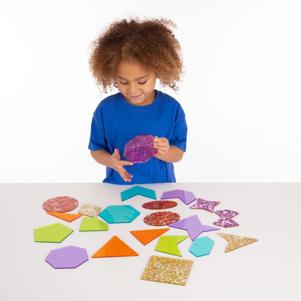 Rainbow Glitter Shapes