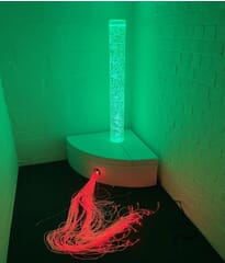 Sensory Corner Kit with Bubble Tube (150cm) and Fibre Optic Tails