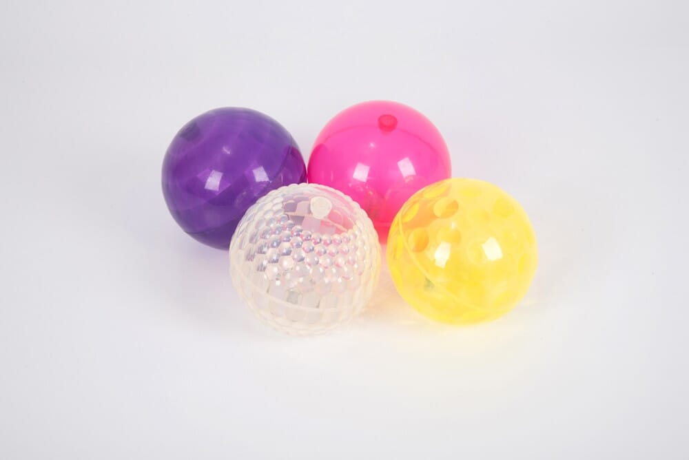 Light on sale plastic balls