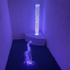 Sensory Corner Kit with Bubble Tube (150cm) and Fibre Optic Tails