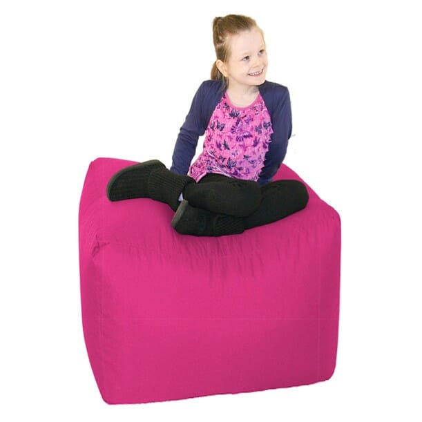 New Waterproof Garden Cushion Filled Indoor Foot stool Cube Beans Bag Outdoor 