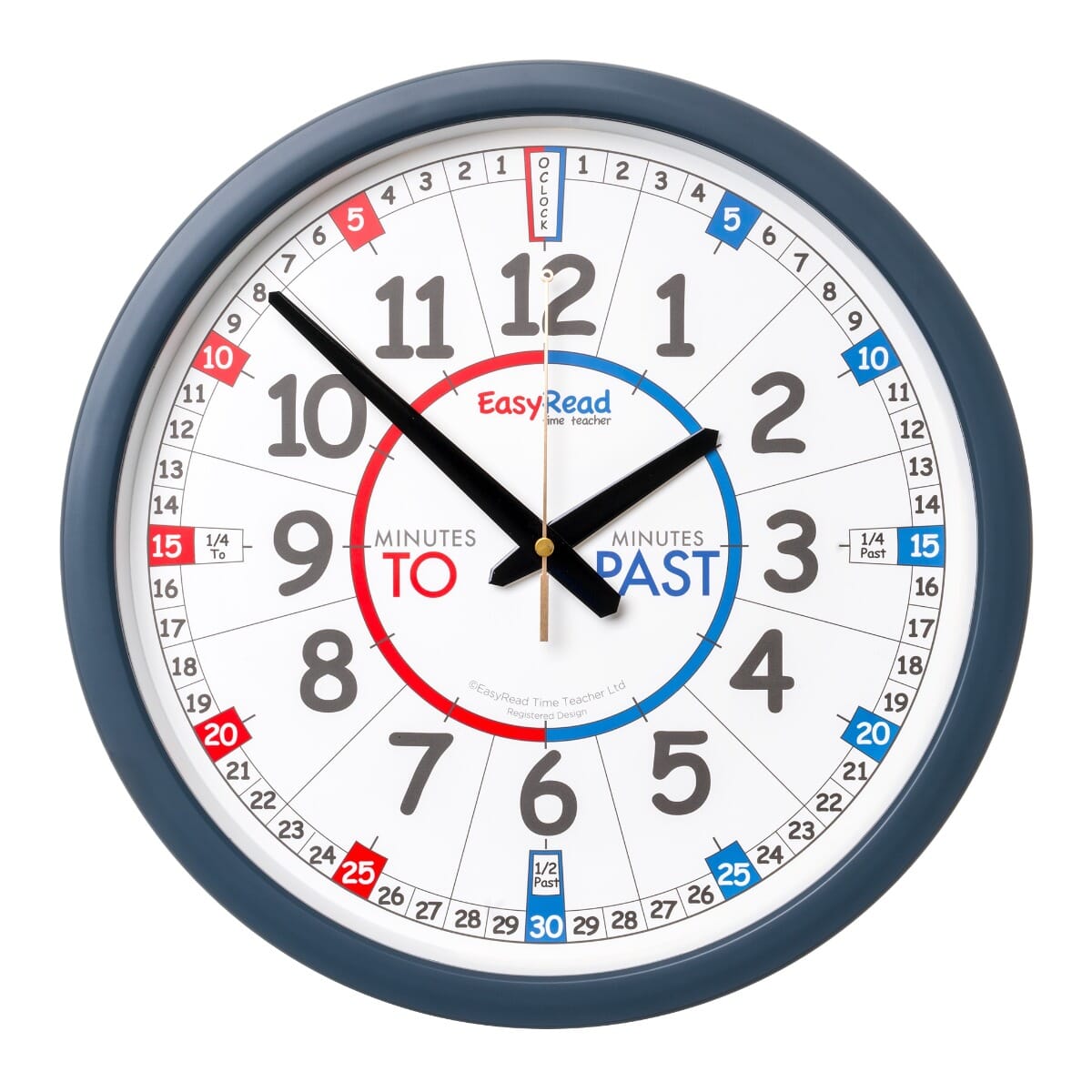 Shop 35cm Classroom Clock Past To Sensory Direct