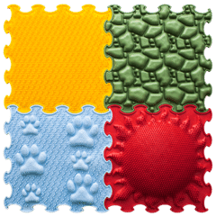 ORTOTO Fantastic Four Sensory Puzzle Playmats (30cmx30cm) Set of 4