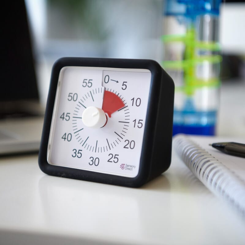 Shop Desktop Visual Timer - Black Silicone Case | Sensory Direct