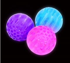 Set of 3 - Light Up Honeycomb Bounce Balls