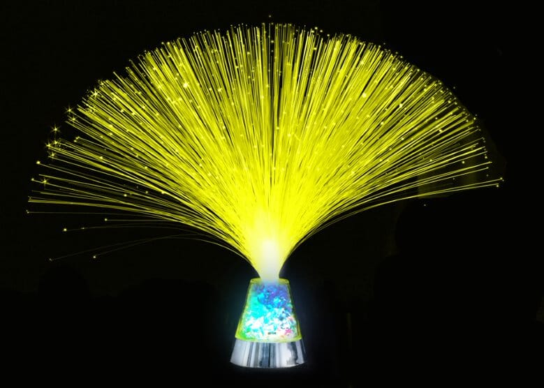 Fibre Optic ICE with Remote Control Colour Changing Base