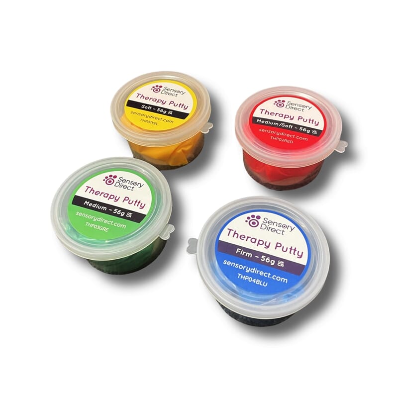 Shop Set of 4 Therapeutic Putty for Motor Skills (56g) (4 colours, 4 ...