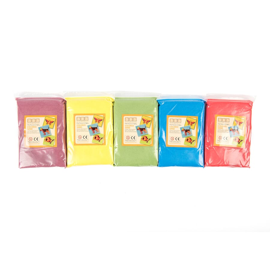 5 Packs of Colourful Sand (5x1kg)