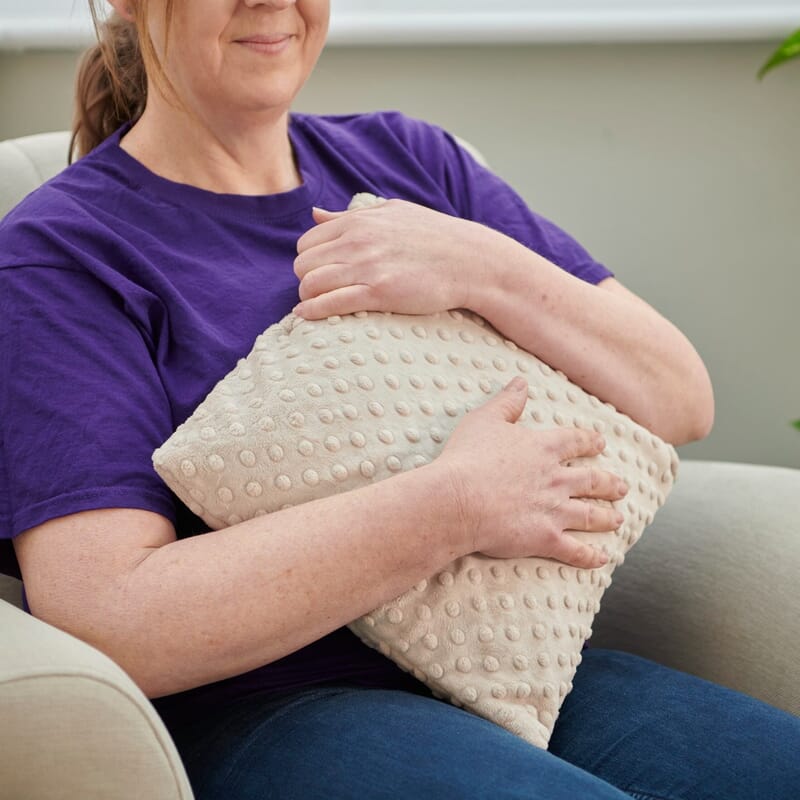 Shop Rechargeable Massage Cushion with Removable Tactile Cover | Sensory Direct Shop Rechargeable Massage Cushion with Removable Tactile Cover | Sensory Direct