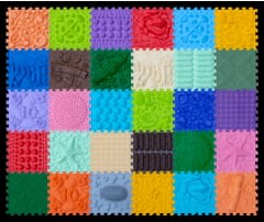 ORTO Nature - Ultimate Collection Sensory Puzzle Playmats (25cm x 25cm) Set of 30