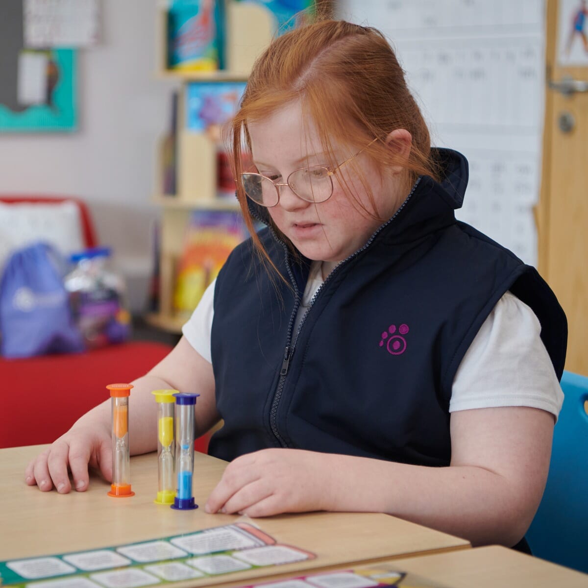 Kids Weighted Jacket - front view on boy