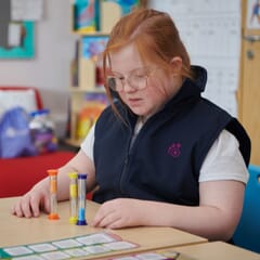 Kids Weighted Jacket - front view on boy