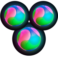 Set of 3 Spectra Flashing Strobe Balls