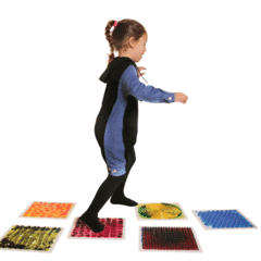 Textured Massage Liquid Sensory Floor Tiles -  Pack of 6 