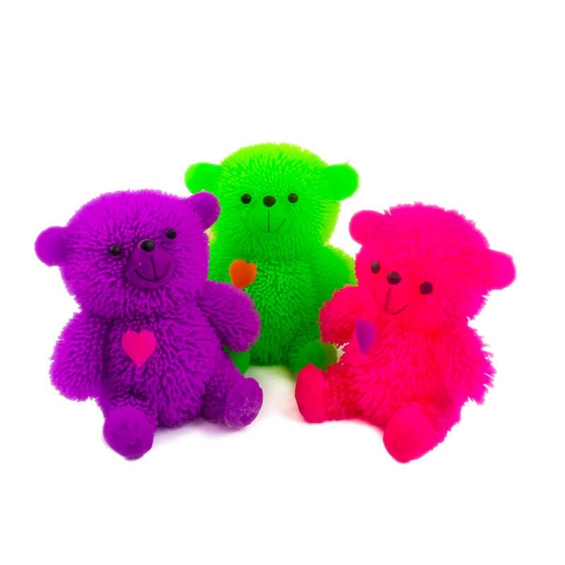 Flashing Squidgy Bear - Set of 3