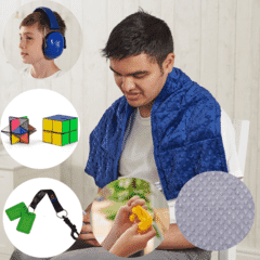 Teen Sensory Kit Bag With Weighted Shoulder Wrap