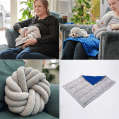 Sensory Sofa Pack With Sensory Cuddle Ring and Weighted Lap Pad