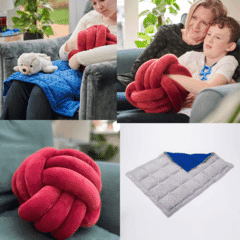 Sensory Sofa Pack With Sensory Cuddle Ball and Weighted Lap Pad
