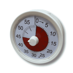 Round 60 Minute Visual Desk Top Timer
